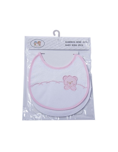 Baberos bebé para bordar Ositos (pack 2uds) 9802 de Gamberritos
