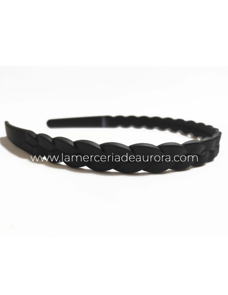 Diadema trenzada - NEGRO