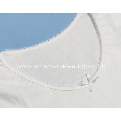 Camiseta interior niña algodón sin costuras manga corta... 2
