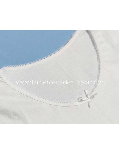 Camiseta interior niña algodón sin costuras...