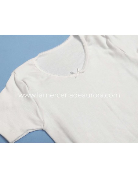Camiseta interior termal niña manga corta K1228 de Calamaro