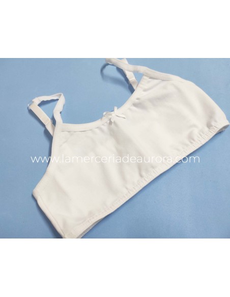 Top camiseta juvenil blanco K3106 de Delicatta by Calamaro