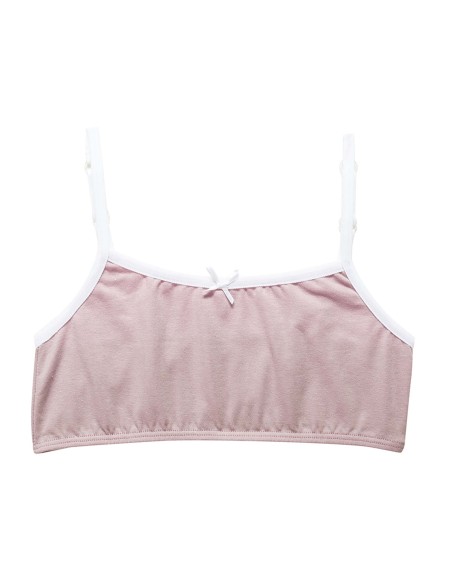 Top camiseta juvenil rosa nude K3106 de Delicatta by Calamaro