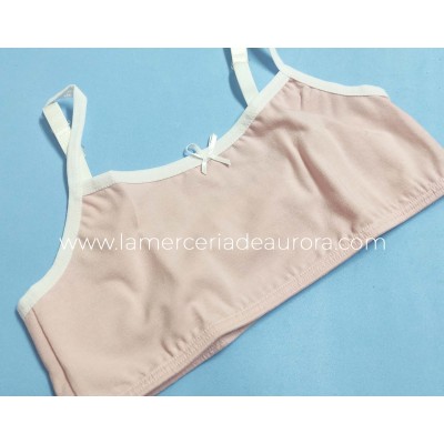 Top camiseta juvenil rosa nude K3106 de Delicatta by... 2