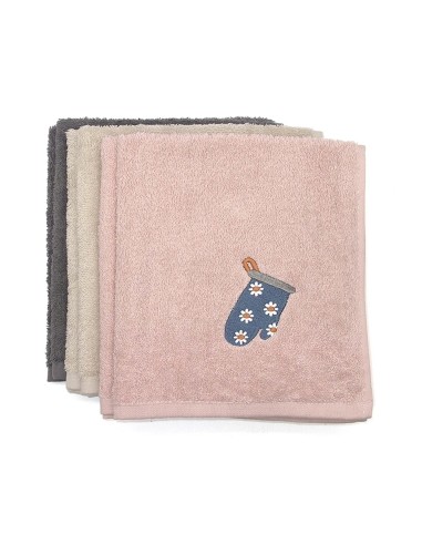 Paños de cocina rizo algodón bordado Manopla de...