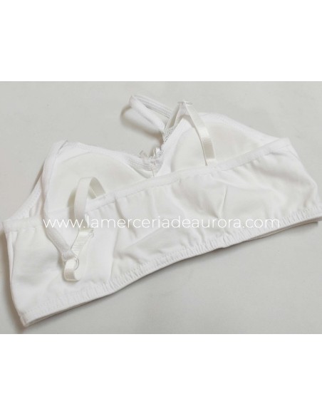 Top K3107 de Delicatta by Calamaro, detalle trasero - BLANCO