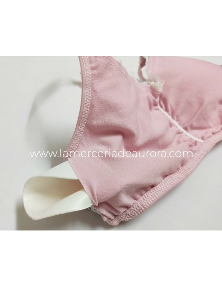 Top K3107 de Delicatta by Calamaro, detalle RELLENO EXTRAÍBLE - ROSA NUDE