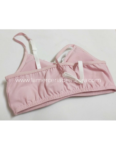 Top K3107 de Delicatta by Calamaro, detalle trasero - ROSA NUDE