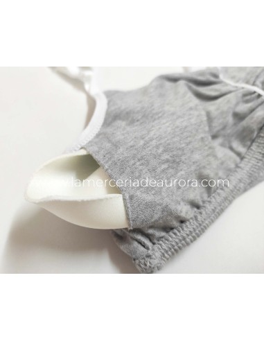 Top K3107 de Delicatta by Calamaro, detalle RELLENO EXTRAÍBLE - GRIS