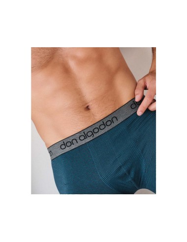 Bóxer hombre algodón "Liso y Fantasía rayas" (2...