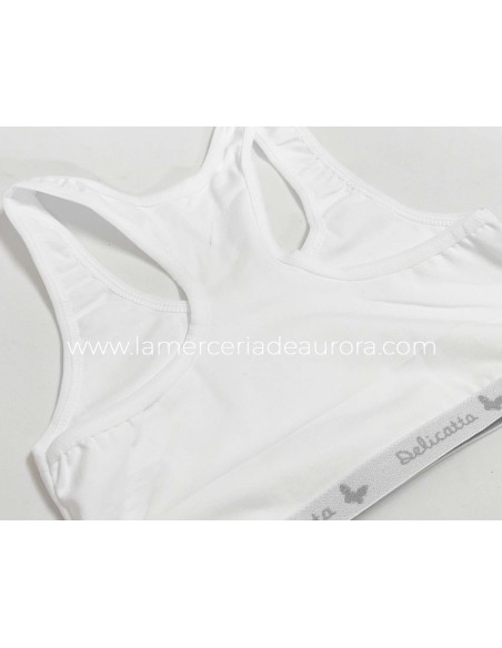Top deportivo juvenil K3502 de Delicatta by Calamaro - DETALLE TRASERO
