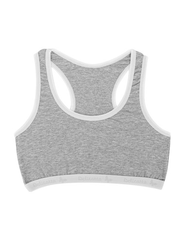 Top deportivo juvenil gris K3502 de Delicatta by Calamaro