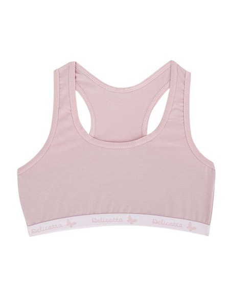 Top deportivo juvenil rosa nude K3502 de Delicatta by Calamaro