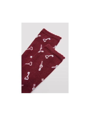 Calcetín mujer algodón Llaves y relojes 12201...