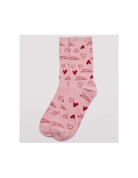Calcetín mujer algodón "Follow your Heart" 12201 de Ysabel Mora