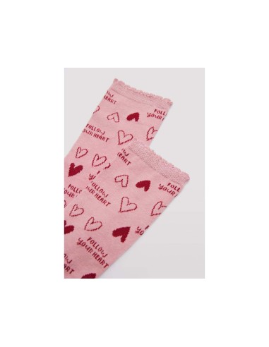 Calcetín mujer algodón "Follow your Heart" 12201 de Ysabel Mora