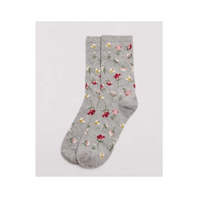 Calcetín mujer algodón Flores y Abejas 12205 de Ysabel Mora