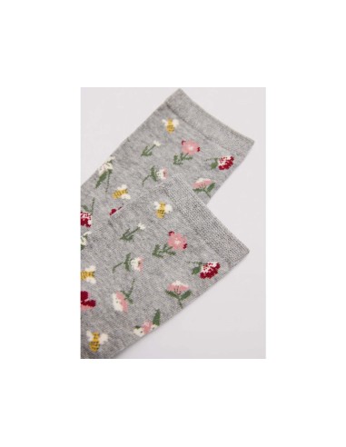 Calcetín mujer algodón Flores y Abejas 12205 de...