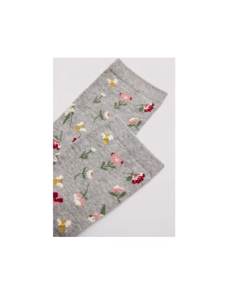 Calcetín mujer algodón Flores y Abejas 12205 de Ysabel Mora