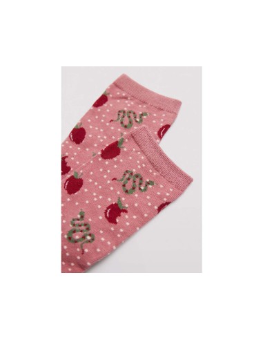 Calcetín mujer algodón Manzanas y Serpientes...