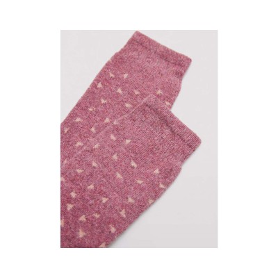 Calcetín mujer termal rizo angora y lana Triángulos 12220... 2