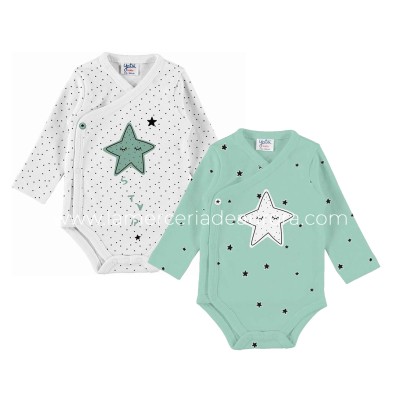 Body bebé manga larga Star (2 uds) de Yatsi