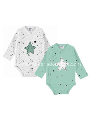 Body bebé manga larga Star (2 uds) de Yatsi