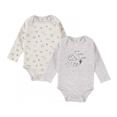Body bebé manga larga Awesome dude (2 uds) de Yatsi