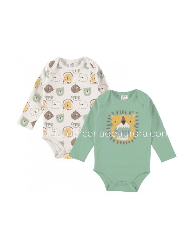 Body bebé manga larga Roarr (2 uds) de Yatsi