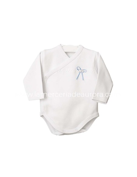 Body bebé Ceremonia Lazo manga larga 18018 de Calamaro - varios colores
