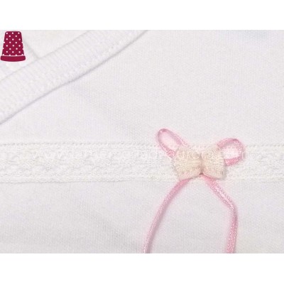 Body bebé Ceremonia Lazo manga larga 18018 de Calamaro -... 2