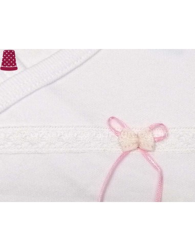Body bebé Ceremonia Lazo manga larga 18018 de...