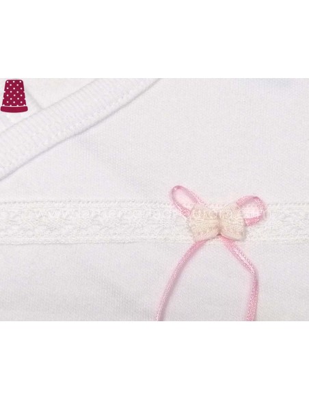 Body bebé Ceremonia Lazo manga larga 18018 de Calamaro - varios colores