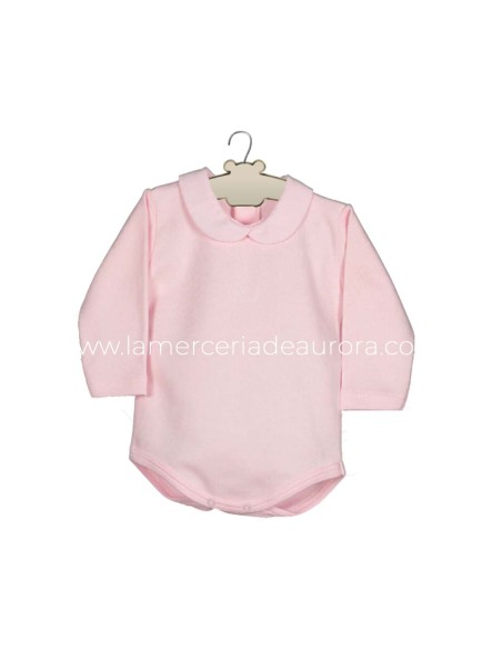 Body bebé cuello piqué 1544 de Calamaro - varios colores