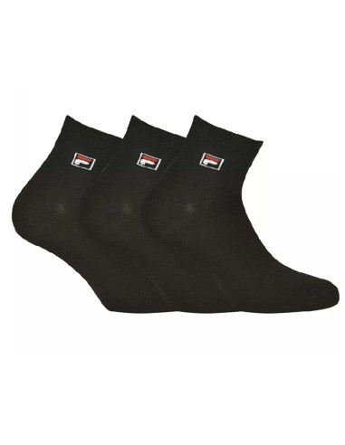 Calcetines deporte tobilleros Black (pack 3 pares) F9303 de Fila