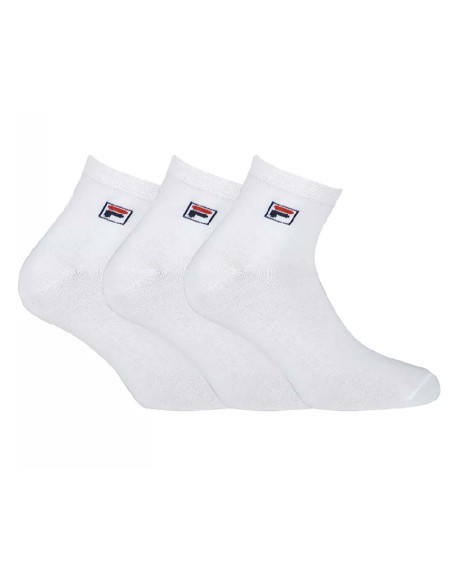 Calcetines deporte tobilleros White (pack 3 pares) F9303 de Fila