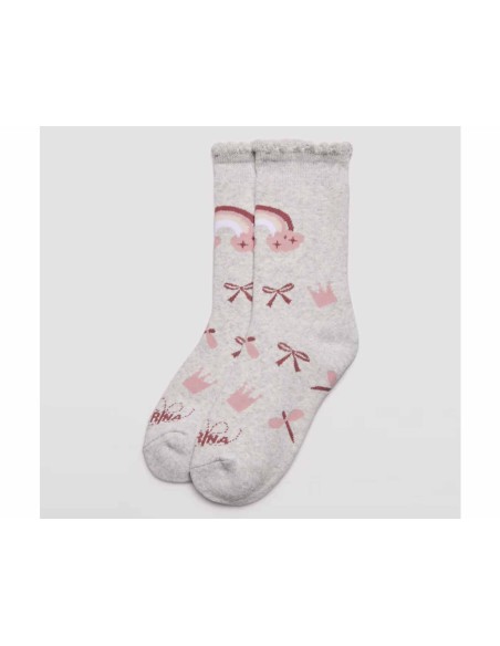 Calcetín 32560 Lazos y Coronas de Ysabel Mora