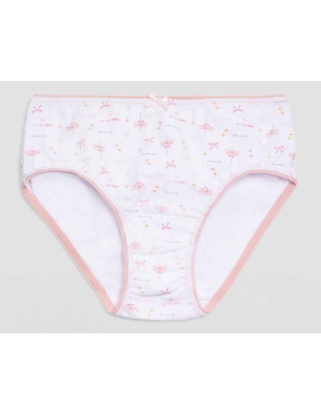 Pack bragas niña BAILARINA 18408 de YSABEL MORA - BRAGA BLANCA