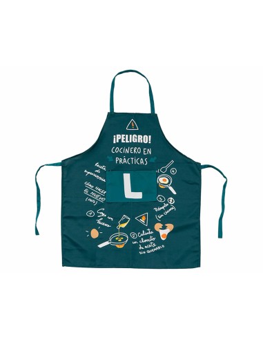 Delantal "¡Peligro! Cocinero en prácticas" de D´Casa