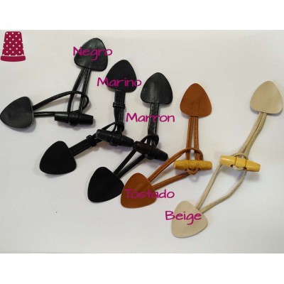 Botón palo polipiel para trenka - varios colores 2