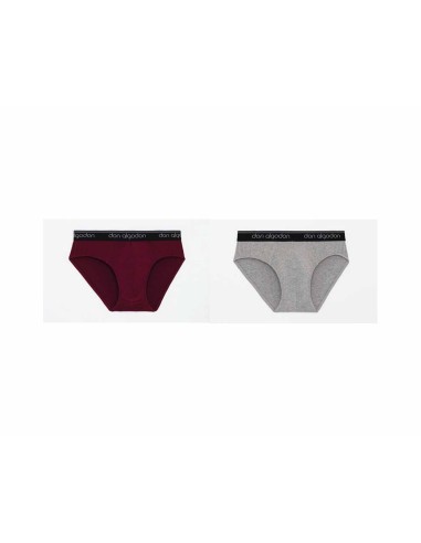 Slip hombre algodón liso (2 uds) S0005 de Don Algodón - varios colores