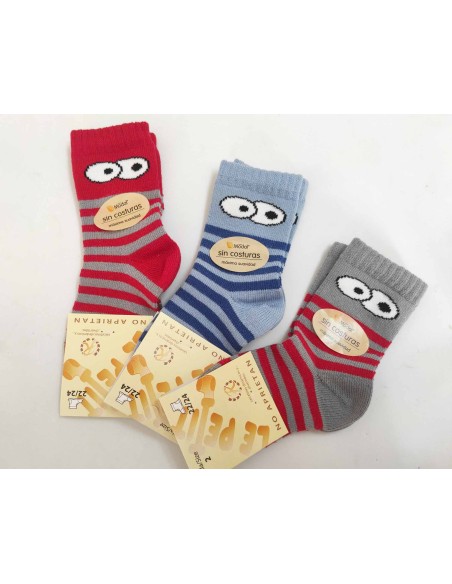 Calcetín infantil modal fantasía Ojos 587 de Lepetit - varios colores