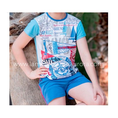 Pijama corto verano junior Yatch race de Kinanit