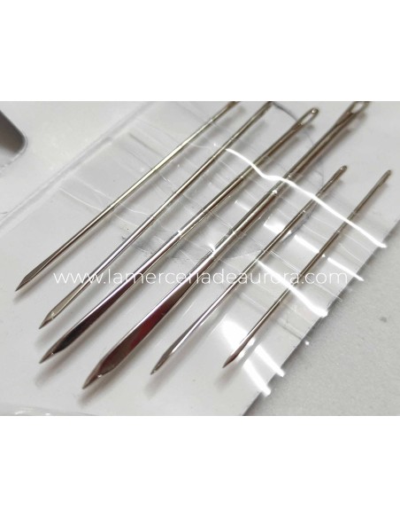 Agujas para coser piel de Cose - DETALLE