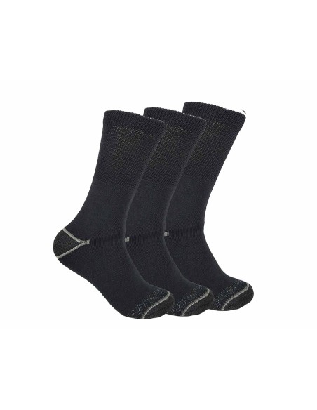 Calcetín hombre algodón trabajo (packs 3 pares) 411 de Posets - NEGRO