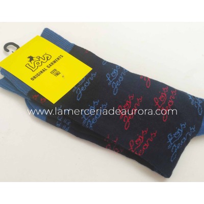 Calcetín caballero algodón sin costuras Vintage de Lois 2