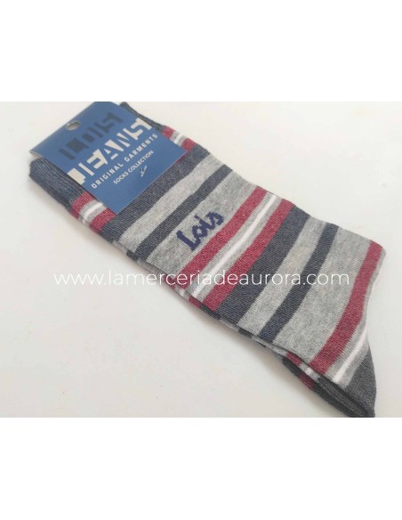 Calcetín 21318 Lois - GRANATE