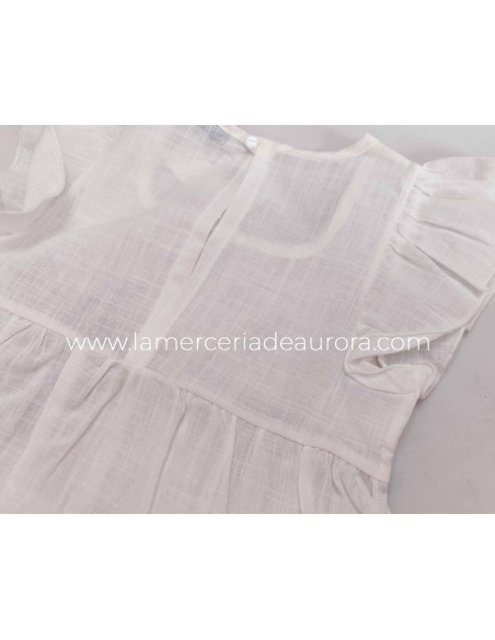 Pijama niña Comunión 49616 de Calamaro - DETALLE BLUSA