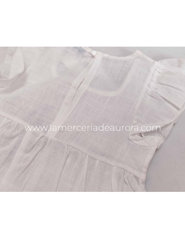 Camisón niña Comunión 49615 de Calamaro - DETALLE TRASERO