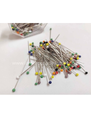 Alfileres cabeza de vidrio (100 uds) ACV497829 de Folch